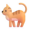 Emoji Gatto 🐈 image - Microsoft 3D Fluent style