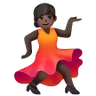 Woman Dancing: Dark Skin Tone Emoji 💃🏿 image - Samsung style