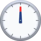 시계 얼굴 12 개의 Oclock