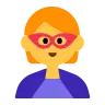 Emoji Supereroe 🦸 image - Tossface style