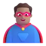 Man Superhero: Medium Skin Tone Emoji 🦸🏽‍♂️ image - Microsoft 3D Fluent style