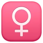 Signe femelle Emoji ♀ image - Facebook Meta style