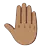 Raised Back Of Hand: Medium Skin Tone