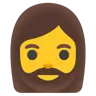 Woman: Beard Emoji 🧔‍♀️ image - Google Noto Color style