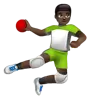 Man Playing Handball: Dark Skin Tone Emoji 🤾🏿‍♂️ image - WhatsApp style