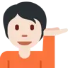 Person Tipping Hand: Light Skin Tone Emoji 💁🏻 image - Twitter / X (Twemoji) style