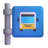 Bushaltestelle Emoji 🚏 image - Microsoft 3D Fluent style