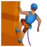 Person Climbing: Medium Skin Tone Emoji 🧗🏽 image - WhatsApp style