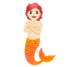 Merperson: Light Skin Tone Emoji 🧜🏻 image - Google Noto Color style