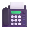 เครื่องโทรสาร Emoji 📠 image - Microsoft 3D Fluent style