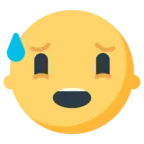 Anxious Face With Sweat