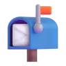 Open Mailbox With Raised Flag Emoji 📬 image - Microsoft 3D Fluent style