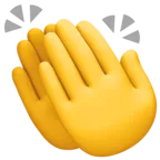 Clapping Hands Emoji 👏 image - Facebook Meta style