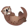 Emoji lontra 🦦 image - Google Noto Color Animated style