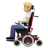 Person In Motorized Wheelchair: Medium-Light Skin Tone