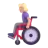 Woman In Manual Wheelchair: Medium-Light Skin Tone