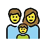 ครอบครัว Emoji 👪 image - OpenMoji style