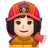 Woman Firefighter: Light Skin Tone