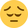 Pensive Face Emoji 😔 image - Twitter / X (Twemoji) style