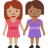 Women Holding Hands: Medium Skin Tone, Medium-Dark Skin Tone
