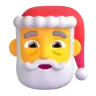 พ่อคริสต์มาส Emoji 🎅 image - Microsoft 3D Fluent style