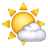 Sun Behind Small Cloud