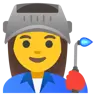 Woman Factory Worker Emoji 👩‍🏭 image - Google Noto Color style