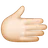 Rightwards Hand: Light Skin Tone