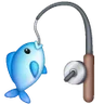 เบ็ดตกปลาและปลา Emoji 🎣 image - Samsung style