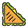 Sandwich Emoji 🥪 image - OpenMoji style