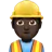 Man Construction Worker: Dark Skin Tone