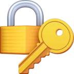 열쇠가있는 닫힌 자물쇠