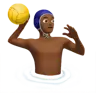 Man Playing Water Polo: Medium-Dark Skin Tone Emoji 🤽🏾‍♂️ image - Apple style