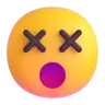 めまい顔 Emoji 😵 image - Microsoft 3D Fluent style