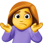 어깨를 으하다 Emoji 🤷 image - Facebook Meta style