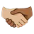 Handshake: Medium-Light Skin Tone, Medium-Dark Skin Tone