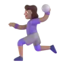Woman Playing Handball: Medium Skin Tone Emoji 🤾🏽‍♀️ image - Microsoft 3D Fluent style