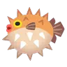 Emoji Blowfish 🐡 image - Google Noto Color Animated style