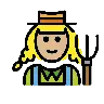 Woman Farmer: Medium-Light Skin Tone Emoji 👩🏼‍🌾 image - OpenMoji style