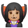 Woman Vampire: Medium Skin Tone Emoji 🧛🏽‍♀️ image - Samsung style