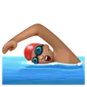 Man Swimming: Medium Skin Tone Emoji 🏊🏽‍♂️ image - WhatsApp style