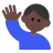 Man Raising Hand: Dark Skin Tone