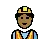 Man Construction Worker: Medium-Dark Skin Tone