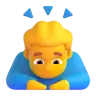 Man Bowing Emoji 🙇‍♂️ image - Microsoft 3D Fluent style