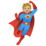Superhero: Medium-Light Skin Tone Emoji 🦸🏼 image - Google Noto Color style
