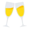 Clinking Glasses Emoji 🥂 image - Tossface style