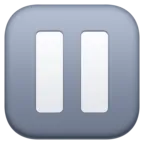 Pause Button Emoji ⏸ image - Facebook Meta style