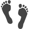 Fußabdrücke Emoji 👣 image - Apple style