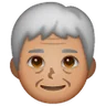 Older Person: Medium Skin Tone Emoji 🧓🏽 image - Samsung style