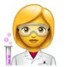 Woman Scientist Emoji 👩‍🔬 image - WhatsApp style